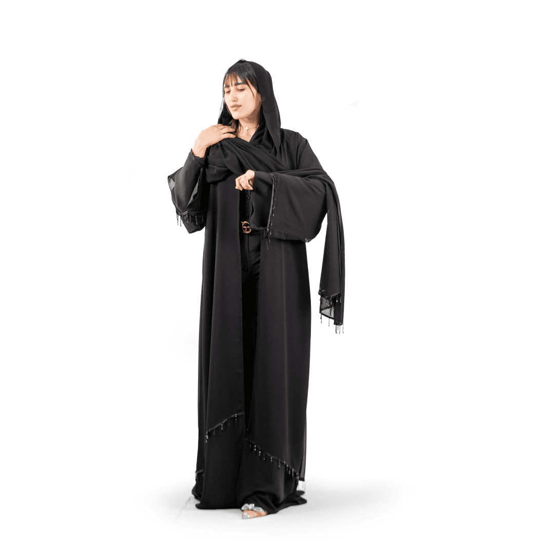 Light embroidered abaya (3)