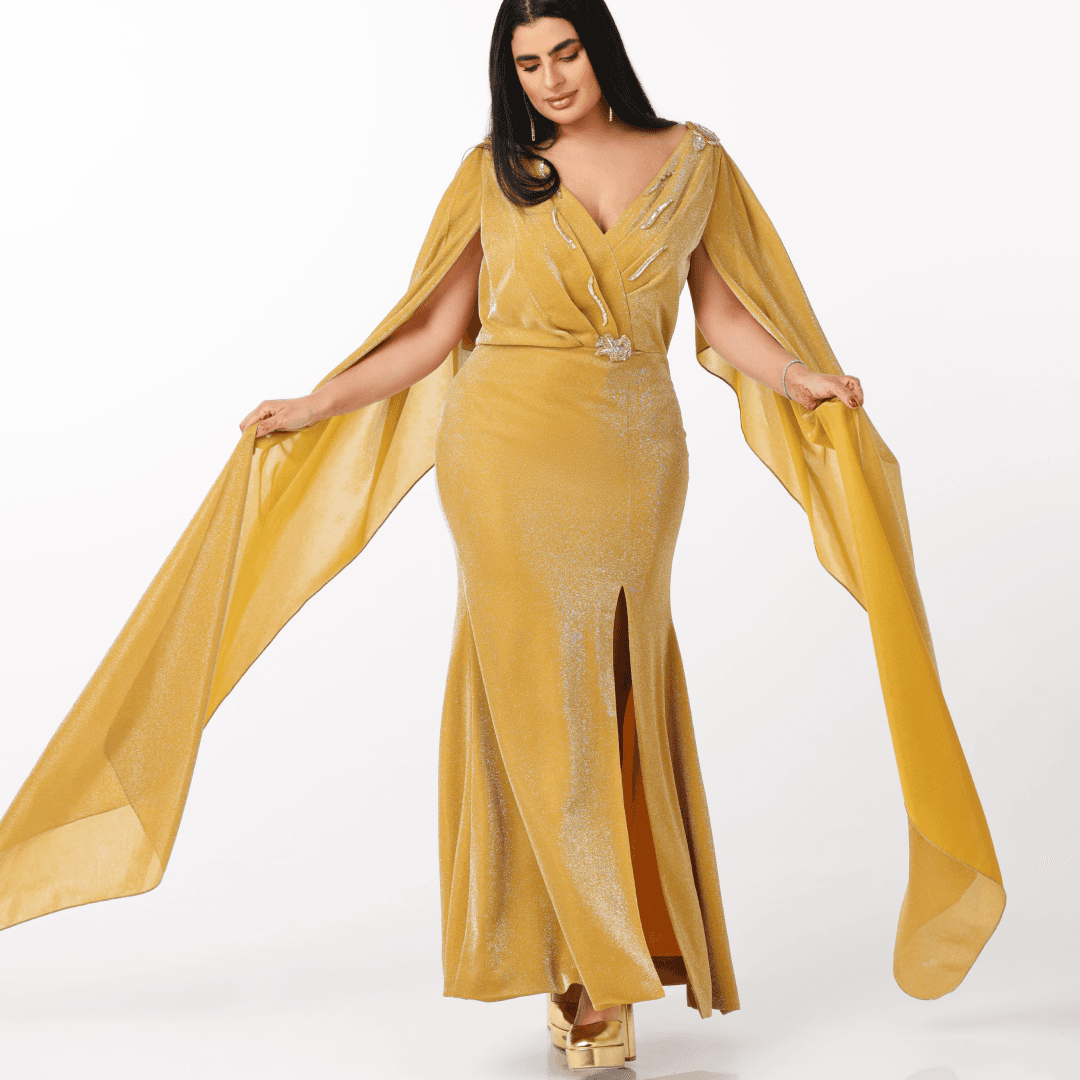 Elegant yellow dress