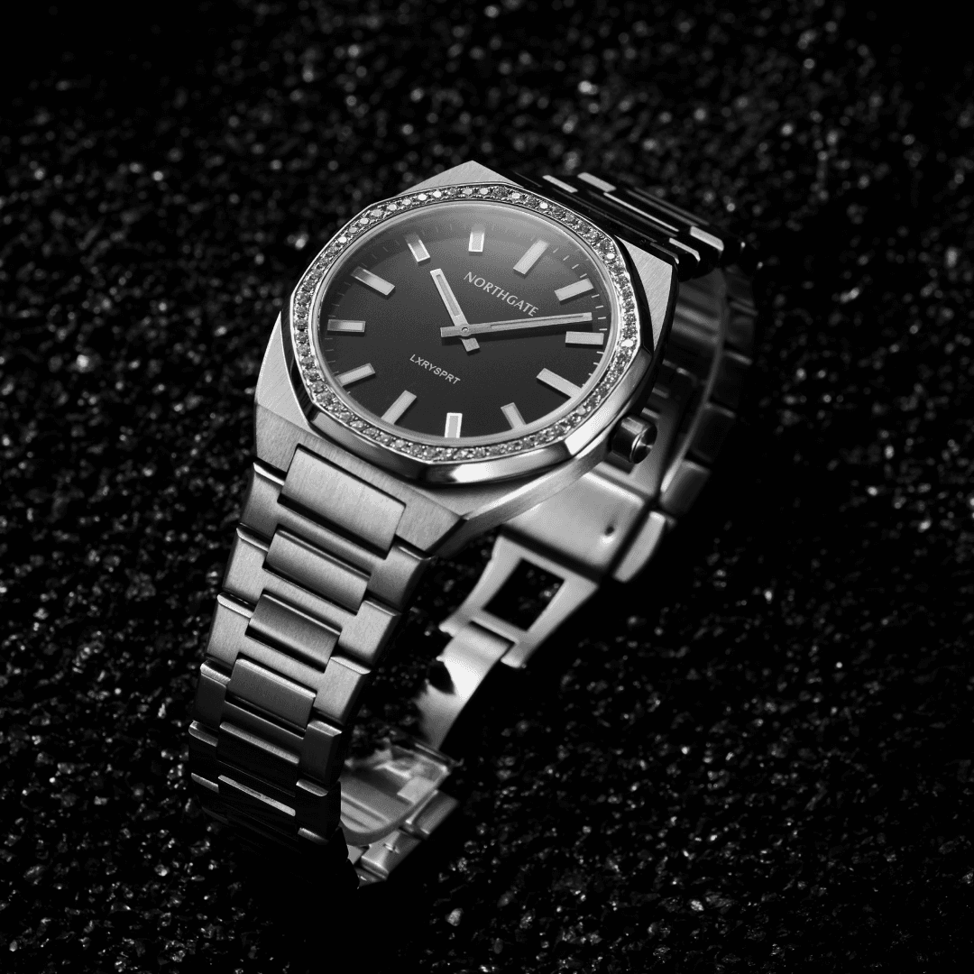 Club 40 Diamond Black – Silver – 40mm