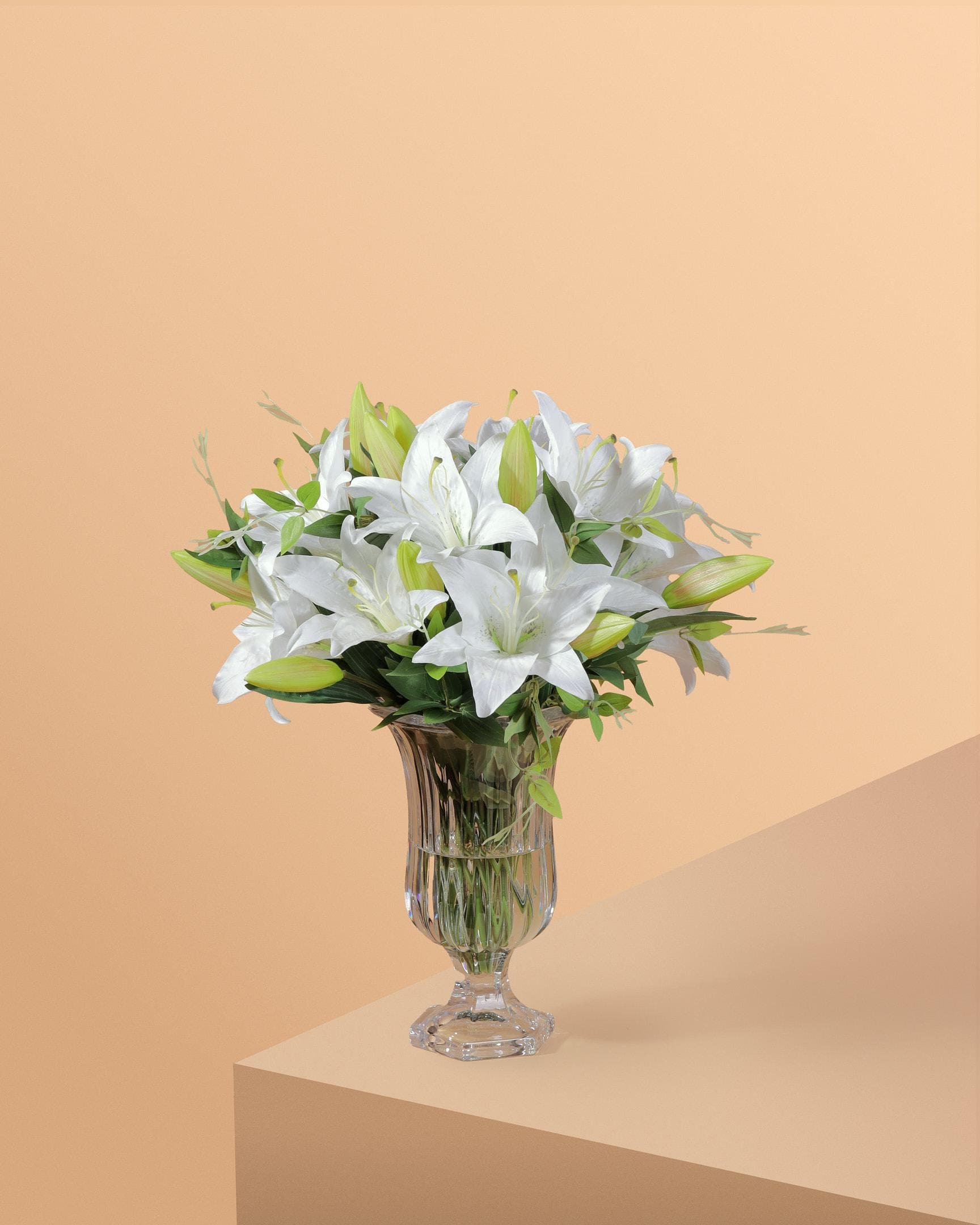 Classic lilies arrangement gment in classic vase